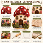 🏡 Whimsical Village 3D Fabric Poke Art Kit