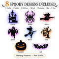 ✨30 Pcs Halloween LED Silhouette Wall Light Stickers