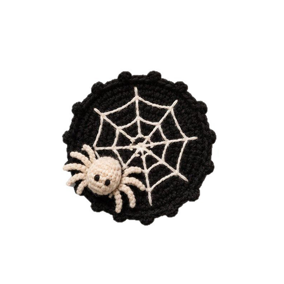 🕷️ 100% Hand-Crocheted Spider Web Coaster🧶