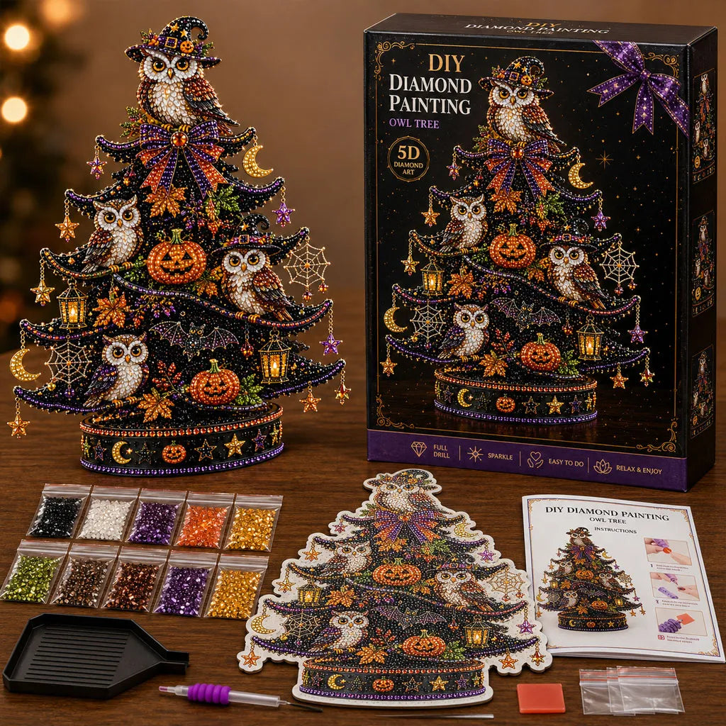 Halloween Tree Diamond Painting DIY Kit