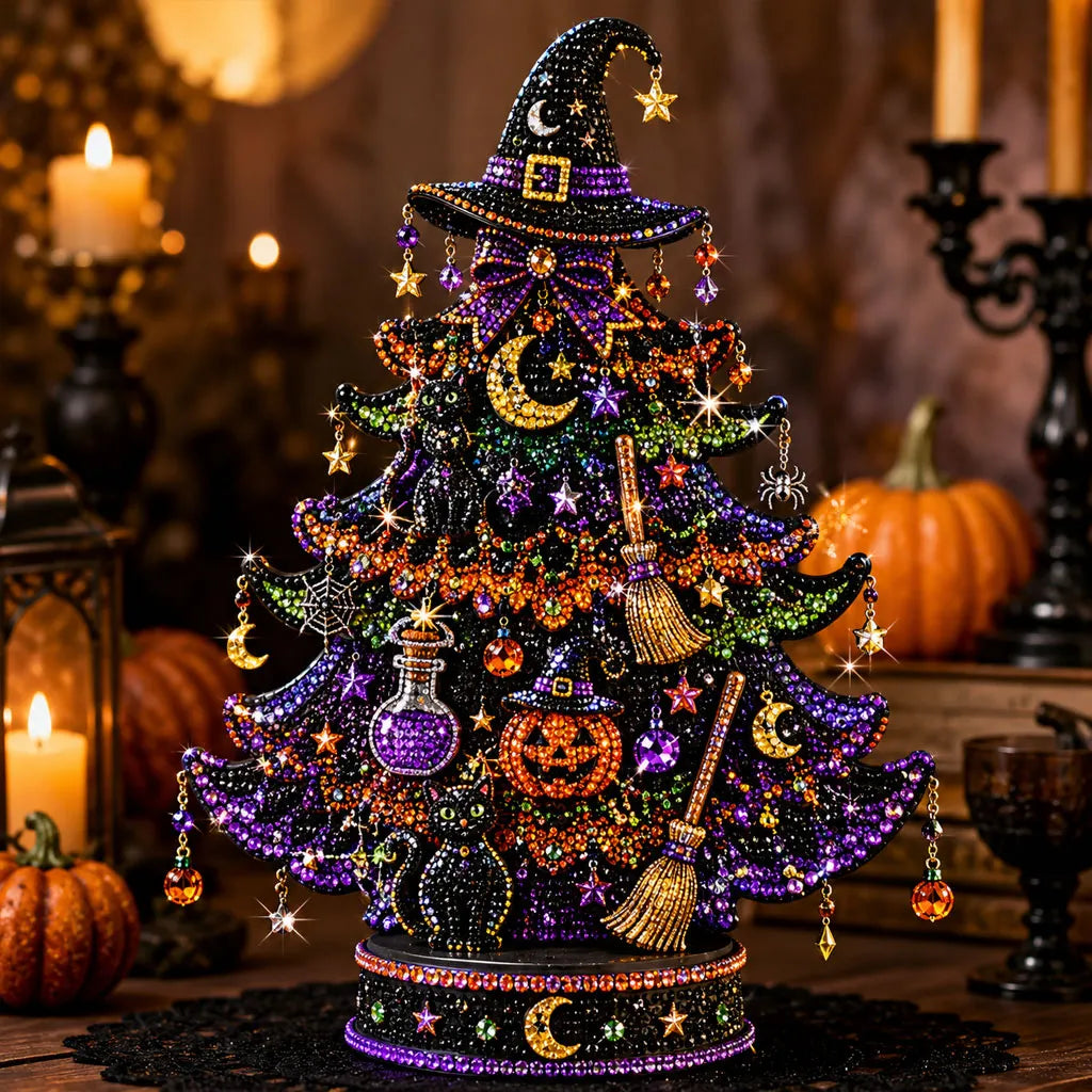 Halloween Tree Diamond Painting DIY Kit