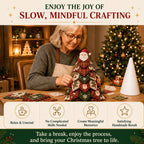 DIY Quilted Christmas Tree Kit – Handmade Fabric Tabletop Decor