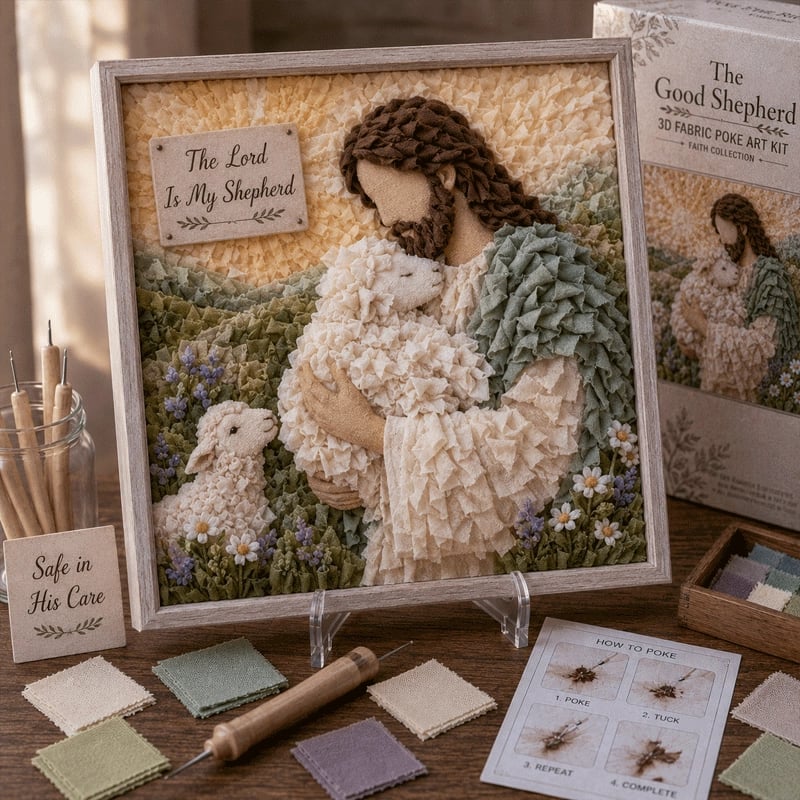 3D Christian Fabric Poke Art Kit