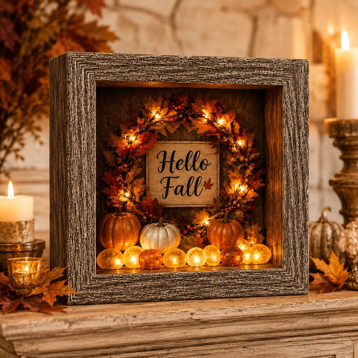 🎃DIY Lighted Halloween Shadow Box Kit