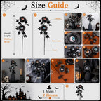 👁️✨ Dark Gothic Rose Decor – A Spooky Halloween Statement Piece for Your Home