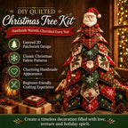 DIY Quilted Christmas Tree Kit – Handmade Fabric Tabletop Decor