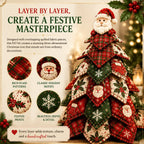 DIY Quilted Christmas Tree Kit – Handmade Fabric Tabletop Decor