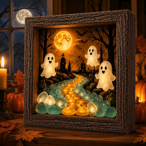 🎃DIY Lighted Halloween Shadow Box Kit