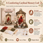 🕊️ Always Near 3D Fabric Poke Art Memory Lantern Kit