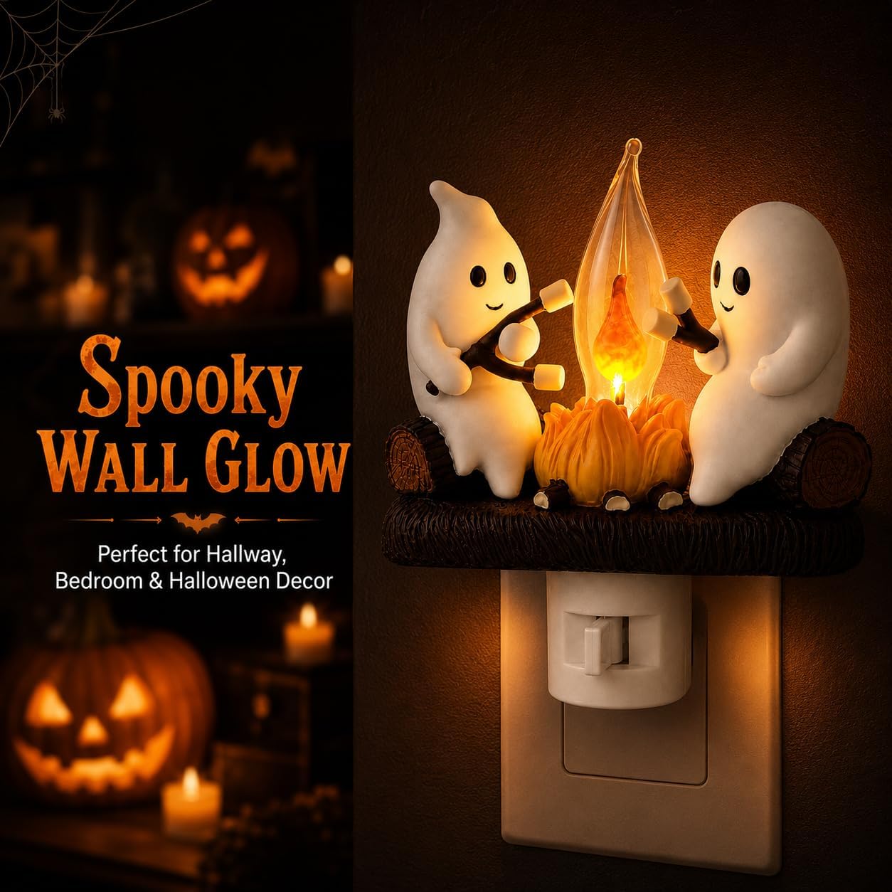 🎃Ghost Campfire Halloween Night Light