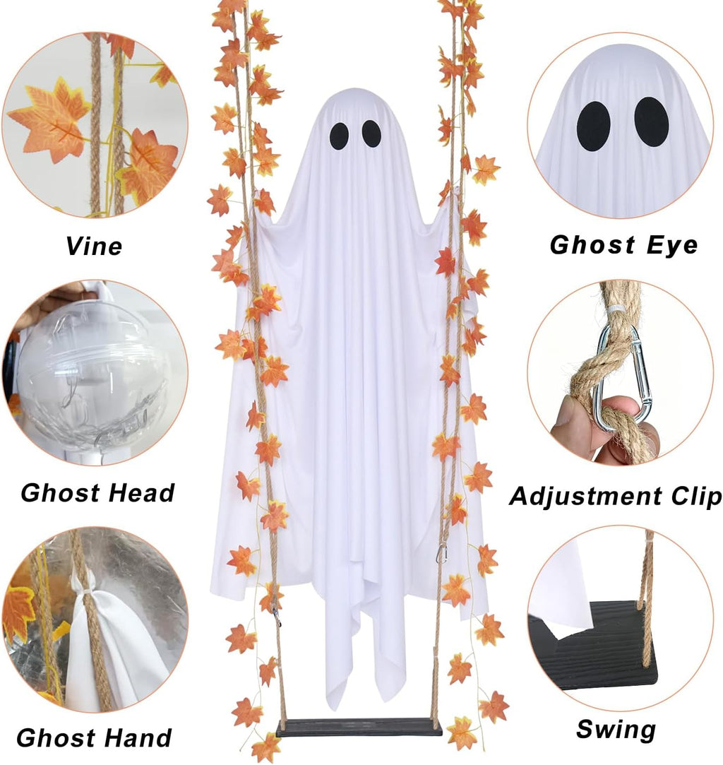 👻Giant Swinging Ghost Halloween Decoration