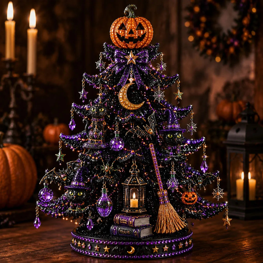 Halloween Tree Diamond Painting DIY Kit