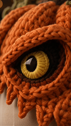 Halloween Monster Hood DIY Crochet Kit