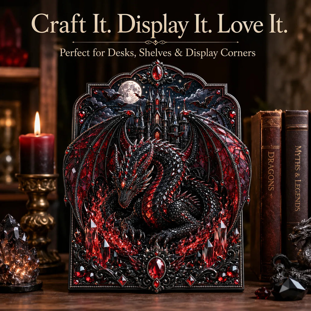 🐉 3D Layered Dragon Diamond Painting Kit
