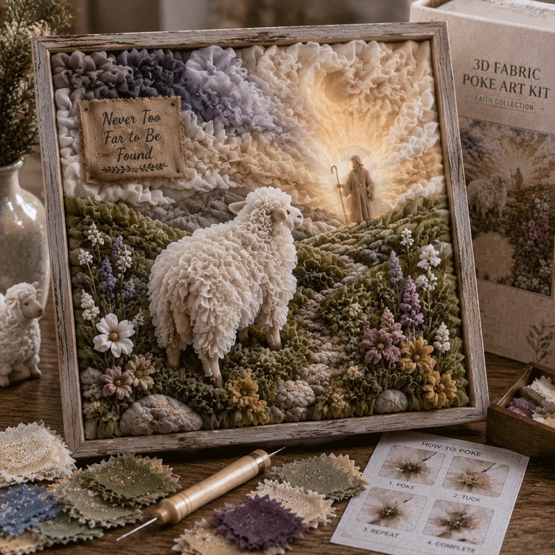 3D Christian Fabric Poke Art Kit