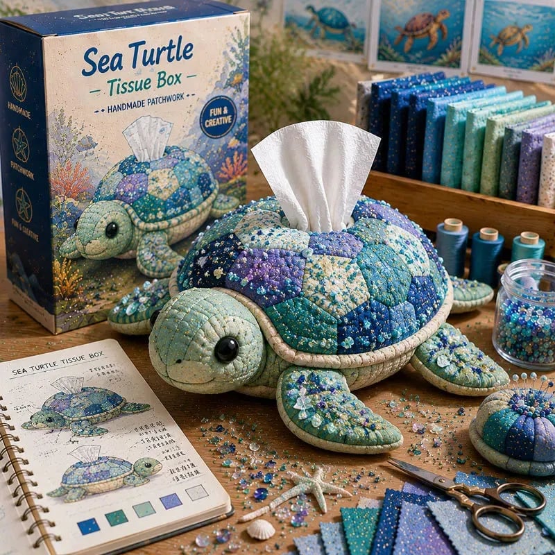 Crafty Critters DIY Tissue Box Kit – Fun Animal And Ocean Friends