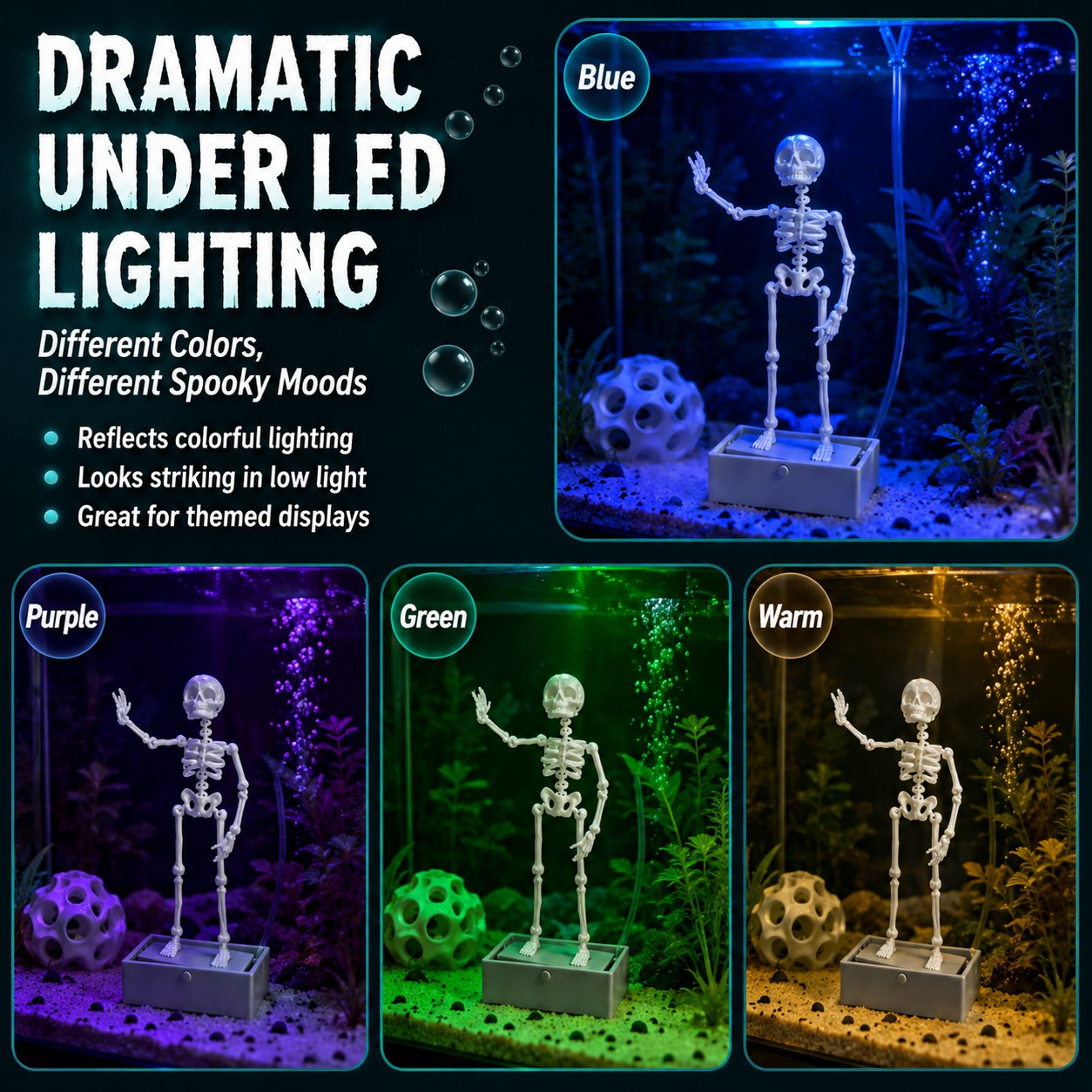💀Air-Driven Dancing Skeleton Aquarium Ornament