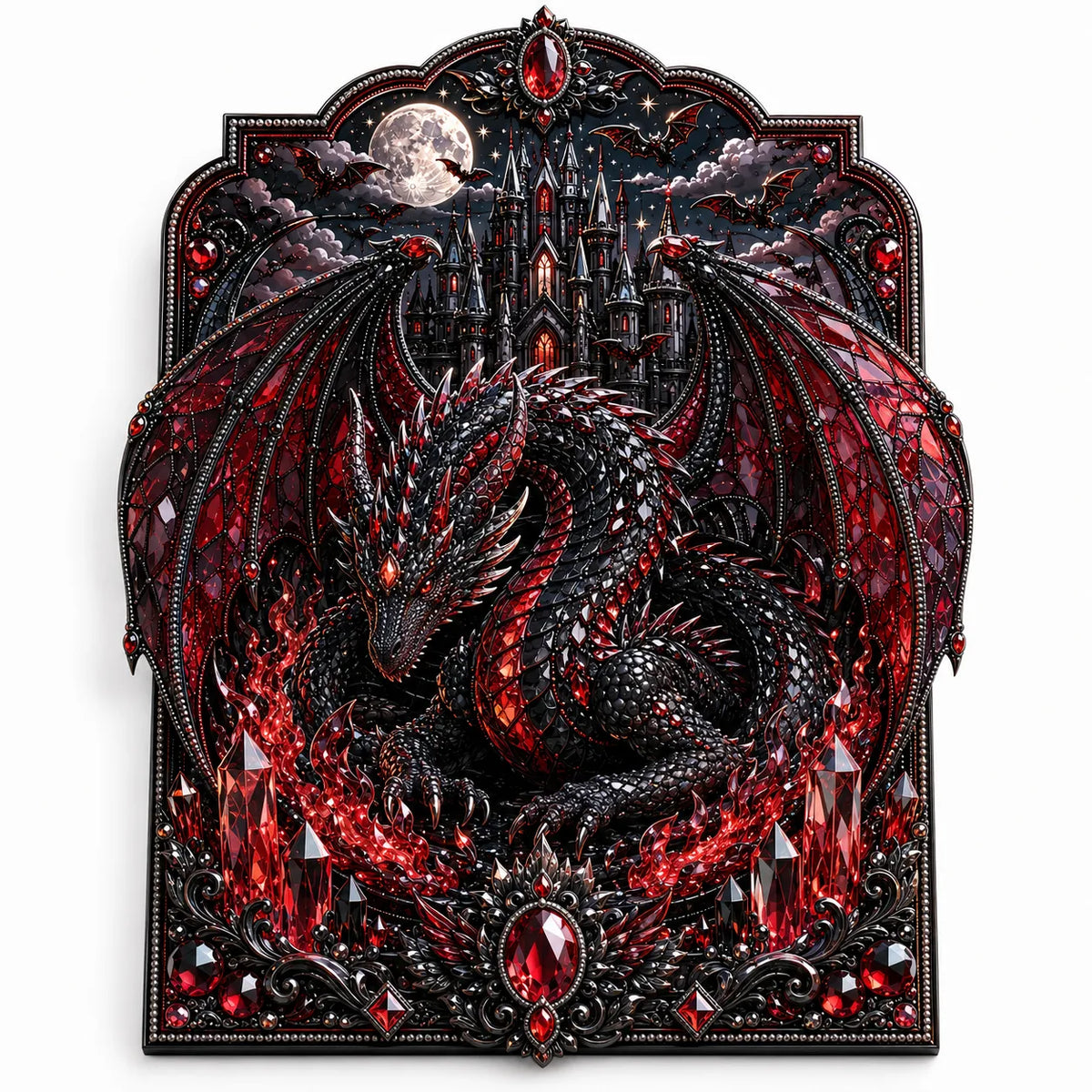 🐉 3D Layered Dragon Diamond Painting Kit