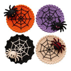 🕷️ 100% Hand-Crocheted Spider Web Coaster🧶