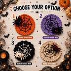 🕷️ 100% Hand-Crocheted Spider Web Coaster🧶