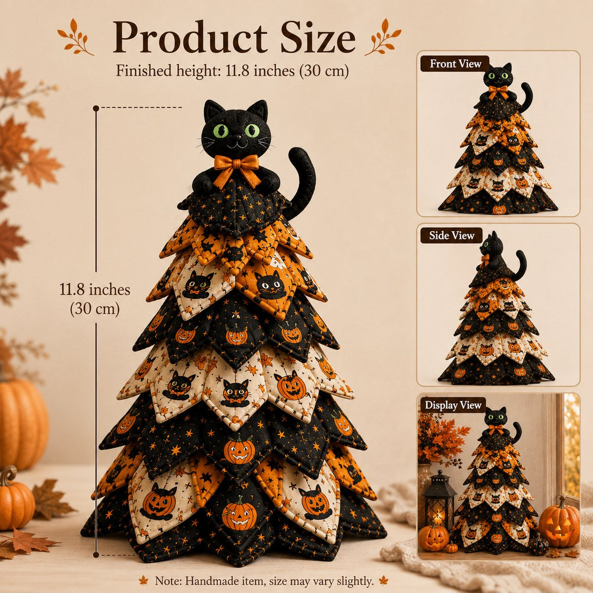 DIY Halloween Quilted Fabric Tree Kit