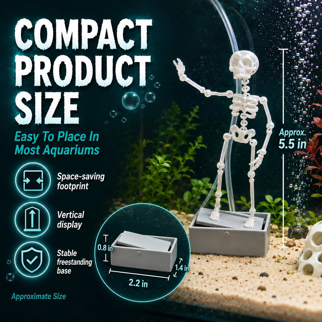 💀Air-Driven Dancing Skeleton Aquarium Ornament
