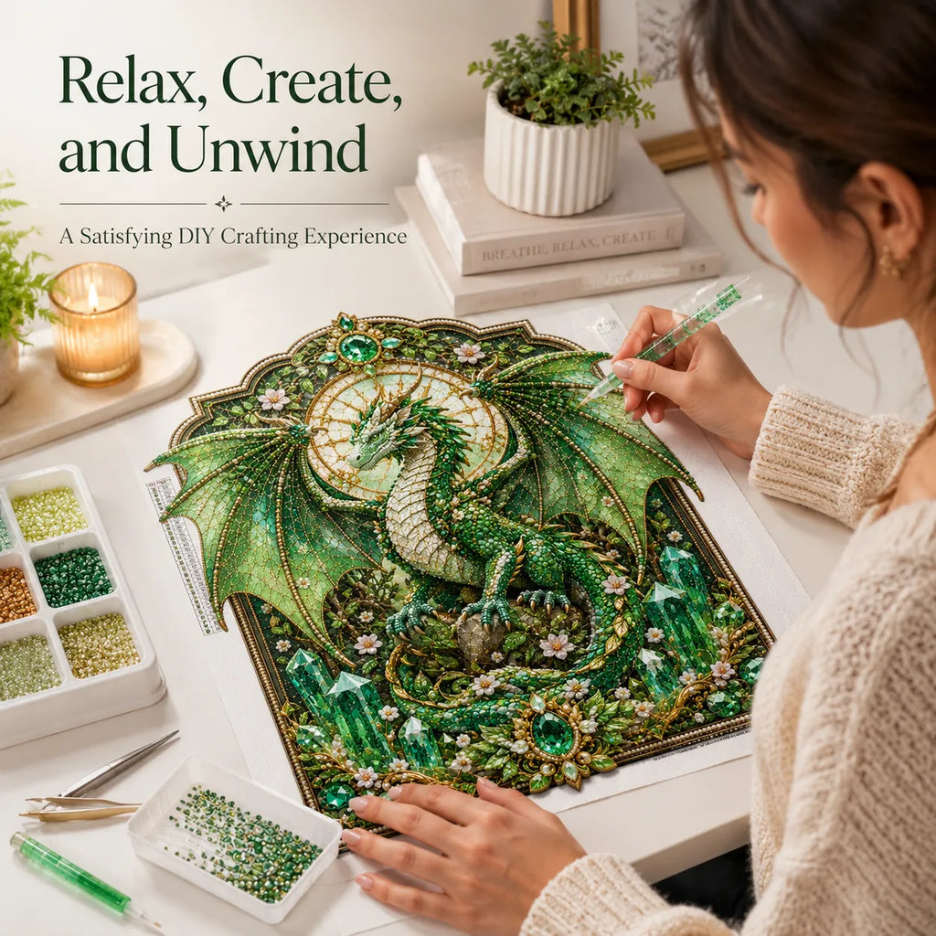 🐉 3D Layered Dragon Diamond Painting Kit