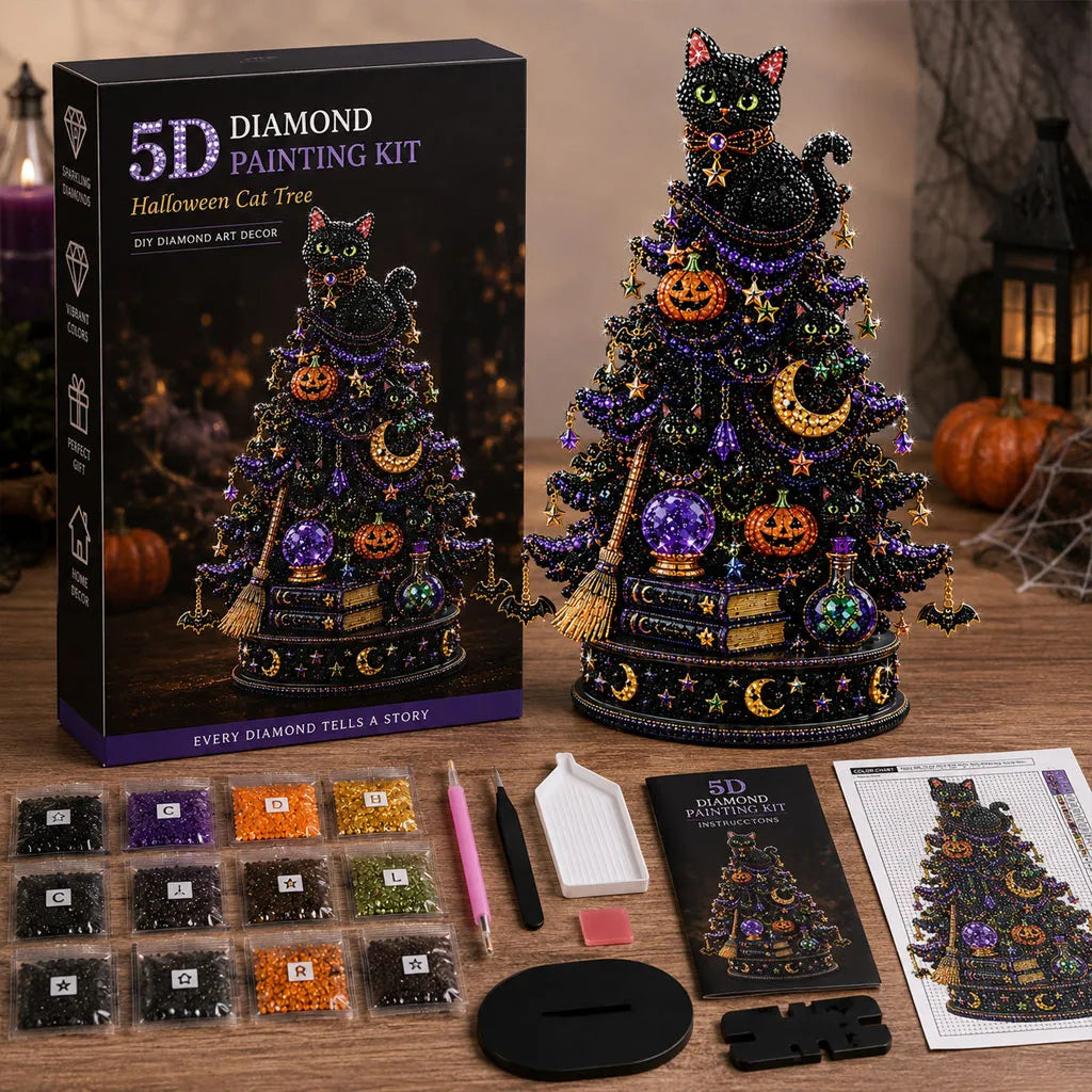 Halloween Tree Diamond Painting DIY Kit