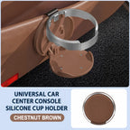 Foldable Hook-On Car Cup Holder – Chestnut Brown