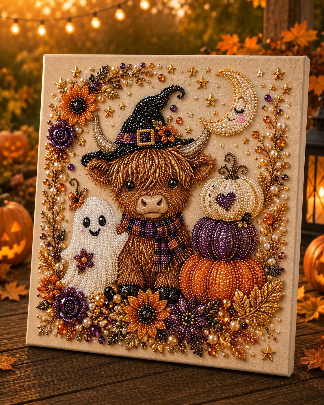 💥  👻✨ Halloween Pearl Art DIY Kit – Turn Tiny Pearls into Spooky-Cute Magic