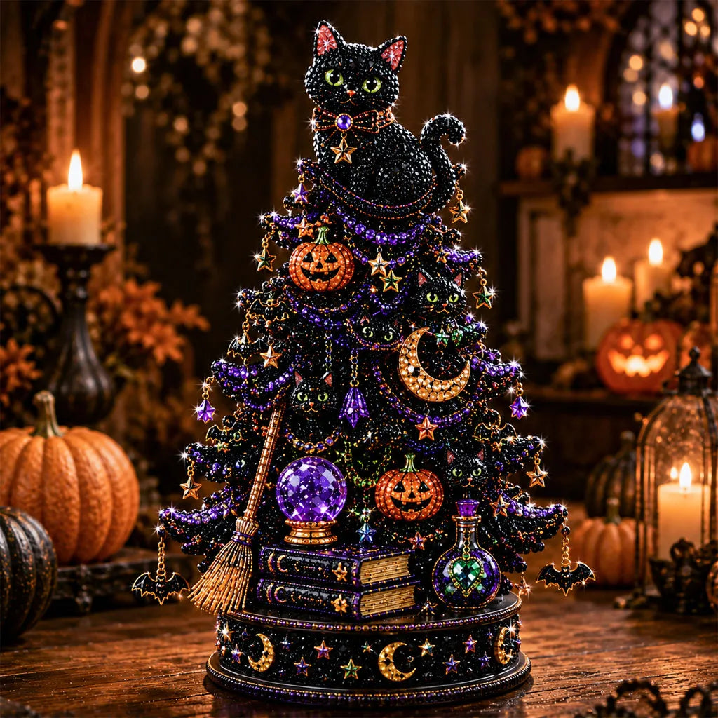 Halloween Tree Diamond Painting DIY Kit
