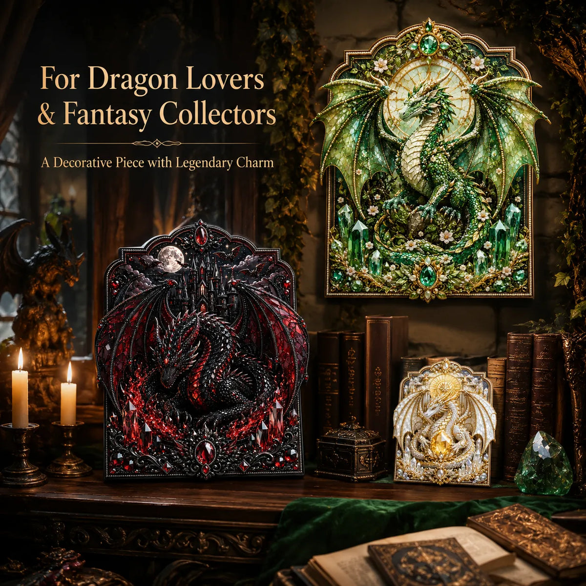 🐉 3D Layered Dragon Diamond Painting Kit