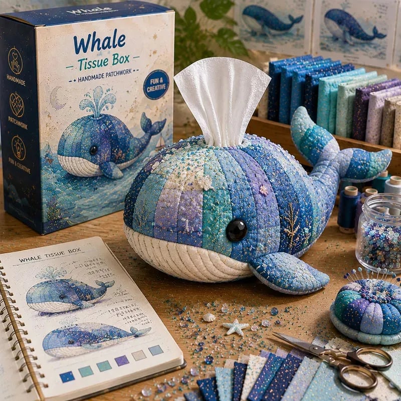 Crafty Critters DIY Tissue Box Kit – Fun Animal And Ocean Friends