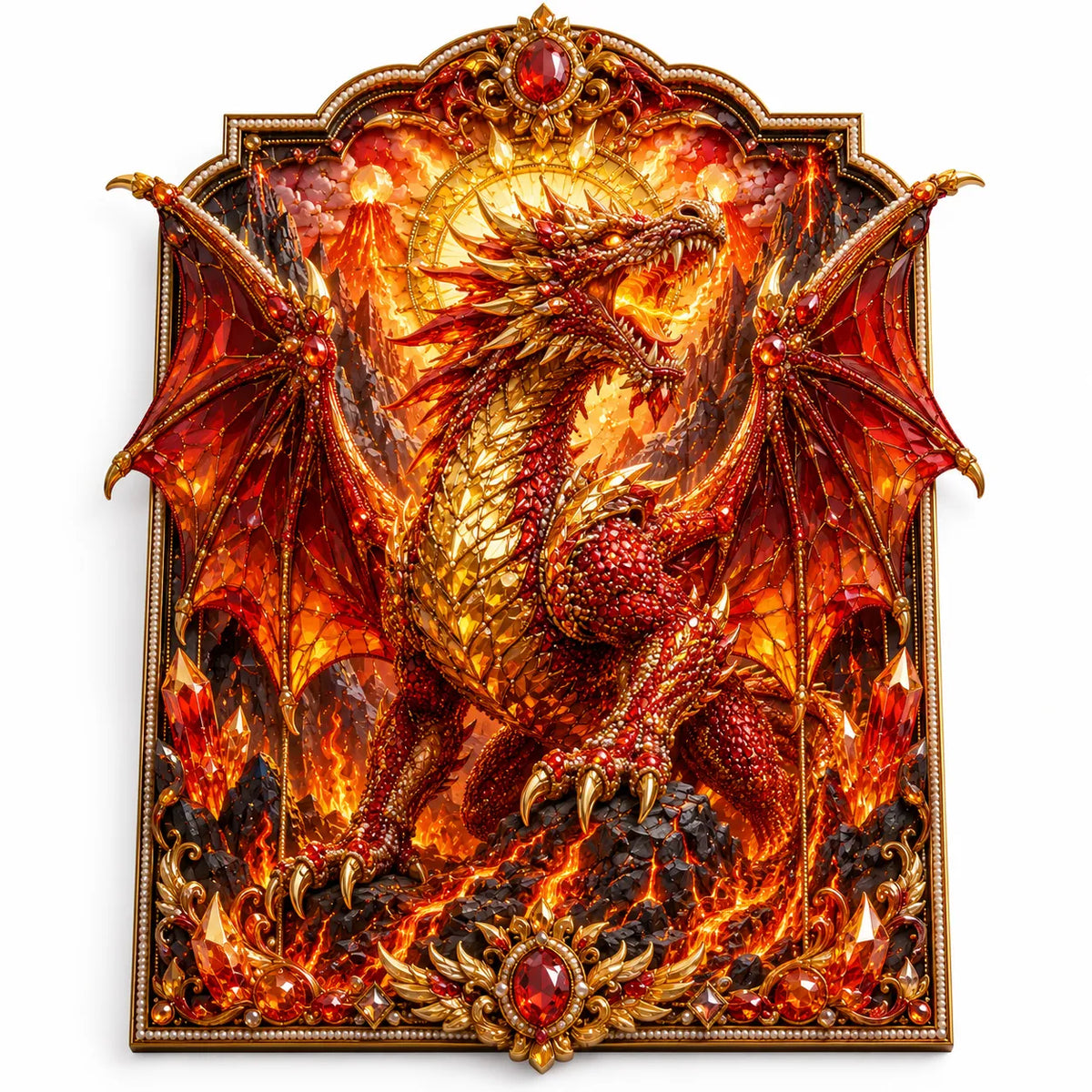 🐉 3D Layered Dragon Diamond Painting Kit