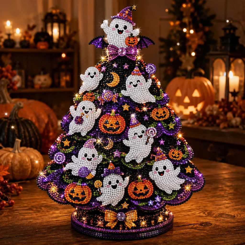 Halloween Tree Diamond Painting DIY Kit