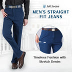 Men's Classic Straight Fit Stretch Jeans