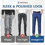 Men's Classic Straight Fit Stretch Jeans