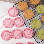 🎄🍪 3D Christmas Cookie Mould Set — 9 Festive Stamps for Holiday Baking